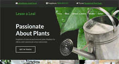 Desktop Screenshot of lease-a-leaf.co.uk